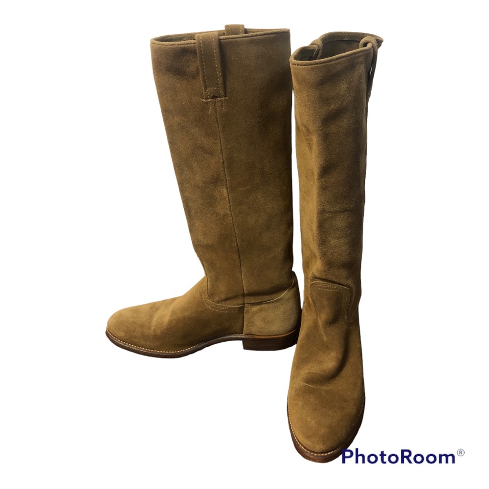 Frye  Tan suede leather boots
